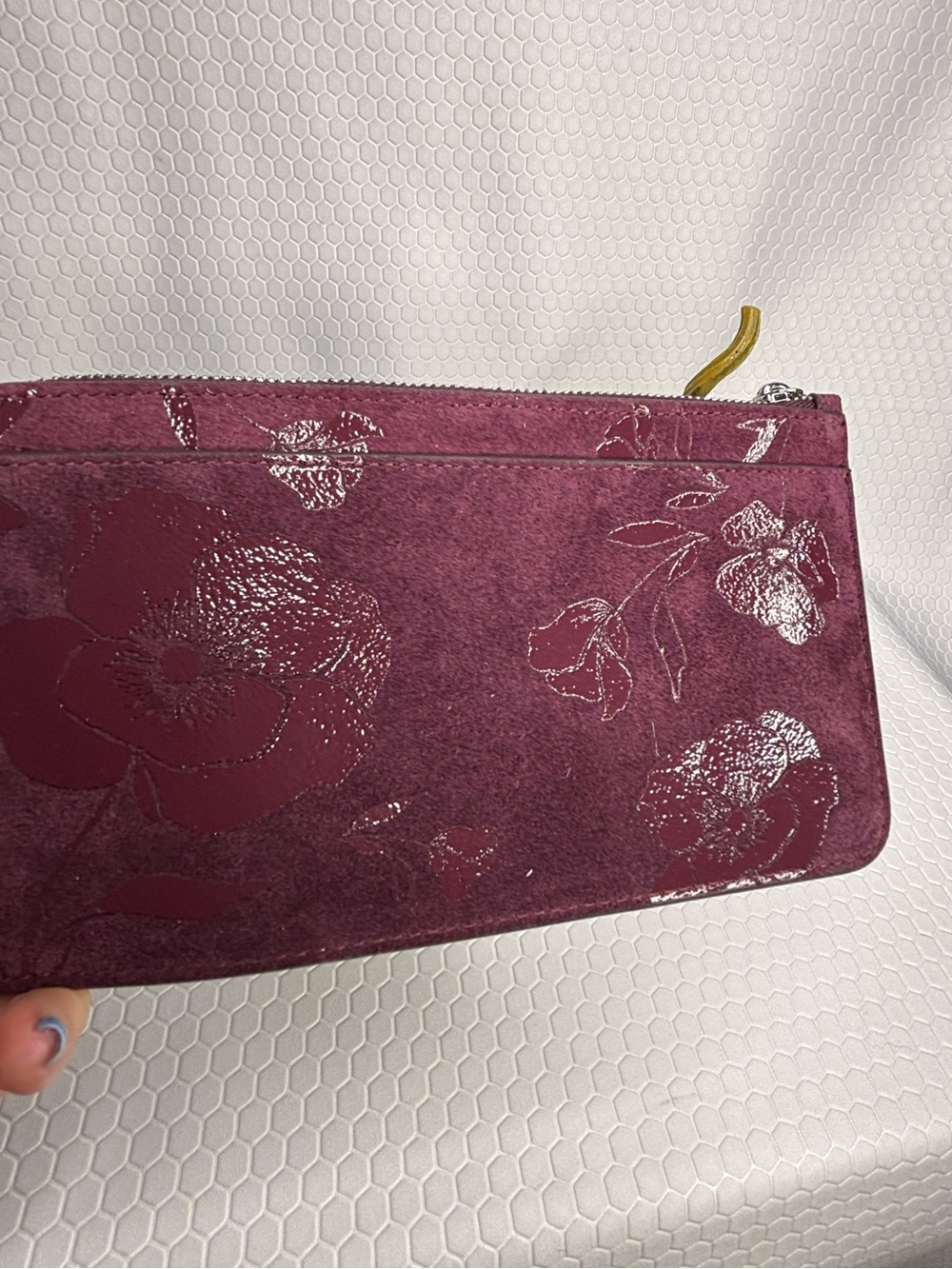 Kate Spade Floral Suede Wristlet Wallet and Kate Spade Earrings NWT - Picture 3 of 10